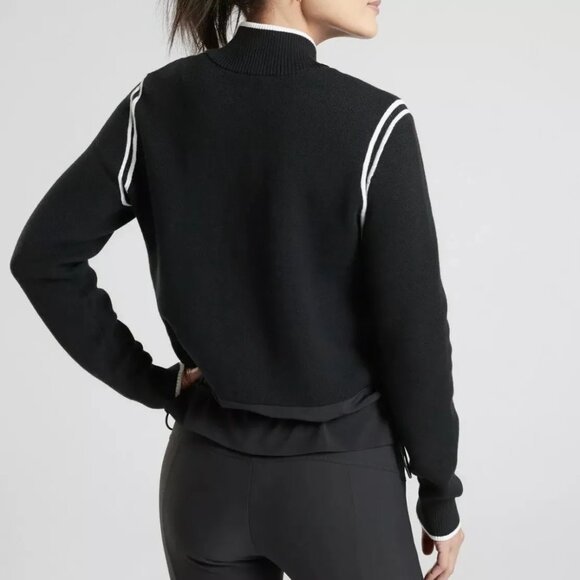 Athleta Zip Front Cinch Waist Venture Sweater - Picture 3 of 12